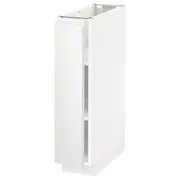 METOD base cabinet with shelves, white/Voxtorp matt white, 20x60x80 cm