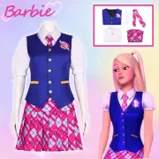 Barbie Princess Charm School Delancey Devin Costume Wig School Uniform Dress