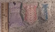 Lot of 3 Handmade corsets For Junk Journals Scrapbooks Shadow boxes or Ornaments