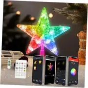 Smart Christmas Tree Topper Star, 9" 20LEDs Lighted Star Topper Xmas Star-20led
