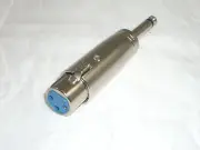 PHILMORE T630 XLR 3 PIN FEMALE to 1/4" PHONO PLUG MICROPHONE ADAPTER CONNECTOR