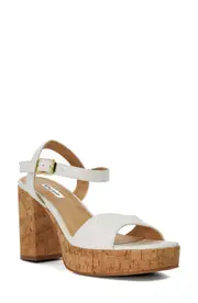 Dune London Jodi Platform Sandal in White at Nordstrom, Size 9Us