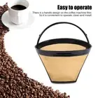 Stainless Steel Reusable 8-12 Cups Basket Coffee Filters Coffee `` P1Z8