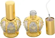 KAILIKETIY 2 Pack 15ml Travel Containers Glass Vials Reusable Portable Fragrance Refill Bottles