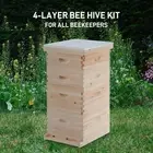 CREWORKS Full Set Wooden Beehive Honey House 40 Frames Beekeeping Brood Box