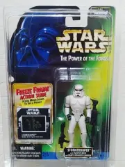 Star Wars Kenner Potf2 Stormtrooper Freeze Frame Slide Action Figure ~ Misp