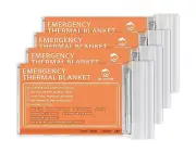 Emergency Mylar Thermal Blankets -Space Blanket Survival kit Camping Blanket ...