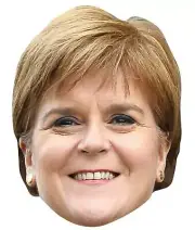Nicola Sturgeon Scottish Politician Single 2D Card Party Face Mask