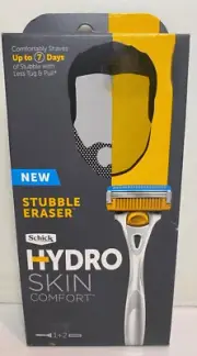 Schick Hydro Skin Comfort Stubble Eraser Razor 3 Blades (2 cartridges)