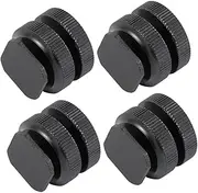 CONGARTENO Hot Shoe Adapter Set 4pcs 1/4 Inch Threaded Screw for Tripod Mount DSLR Camera Led Light