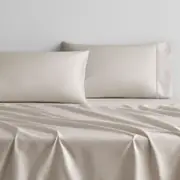 Sheridan Tencel&trade; Lyocell Fibre & Cotton Sheet Set in Bone/Natural Material: Cotton/Tencel/Lyocell @Sheridan Rewards