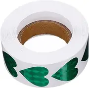 WEKADRIN 1 Roll Shiny Heart Decorative Sealing Stickers Self Adhesive Present Wrapping Labels for Party and Craft Decoration Stickers Per