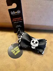 KITTEN Glow in the Dark White Skull Collar w/ bell & break away