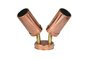 Pillar Light Double Adjustable GU10 Copper IP65 Round Back Plate Brass Knuckle Anti-Glare