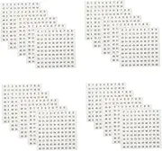 Gadpiparty 1set Storage Number Decals Self Adhesive Classification Stickers for Easy Item Organization Labels for Jars and Containers Practical and No Sticky Residue 20pcs