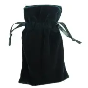 NEW Small Velvet Bag (Forest Green) 4x6 Inches Drawstring Pouch