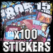 100x West Ham Ultras Stickers - Inspired by Away Days, Football, East Ldn, Irons