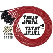 Moroso 73214 Spark Plug Wire Set Blue Core 8 mm Red 135 Degree Plug Boots NEW