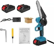 6" Chainsaw Wood Cutter Saw Chain Saws Electric Cordless Battery Rechargeable