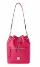 Dooney & Bourke Saffiano Drawstring Shoulder Bag ~ Hot Pink