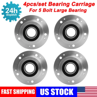 4PCS Complete Assembly Bearing Carriage 5 Hole For Dub & Davin Spinners Floaters