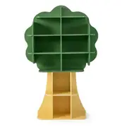 Giantex Tree Bookcase for Kids Toy Storage Organizer w/Open Storage Shelves Wooden Bookshelf Green