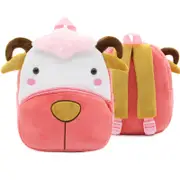 ANYKIDZ 3D Pink Sheep School Backpack Cute Animal With Cartoon Designs Children Toddler Plush Bag For Baby Girls and Boys