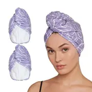 Turbie Twist Microfiber Hair Towel Wrap for Women and Men | 2 Pack | Bathroom...