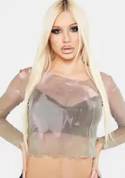 [Expired Girl] 2-Way Liri Mesh Crop Top