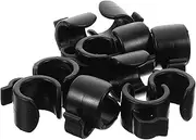 HEATSHAKING 20pcs Cable Clips for Poles Durable Mic Stand Cable Holders Sturdy for Tripods Stands for Audio and Video Setup
