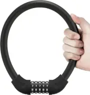 ROCKBROS Bicycle Cable Lock Safety Cycling Bike 5 Digit Code Combination Lock