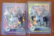 2021 Rakeem Boyd 2 Card Rookie Lot ICE PRZM Gold Purple /149 Arkansas Razorbacks