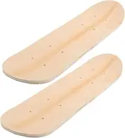 HONMEET 2pcs DIY Craft Blank Skateboard for Boys and Girls Wooden Deck Board Drawing Set
