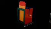 MAGIC TRICK & ILLUSION - RING APPEARS ON A ROD IN AMAZING CABINET - COLORFUL