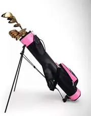 ZHZXBDGQ Golf Bag Golf Bag Light Spring Action Stand Padded Shoulder Strap Umbrella Holder Detachable Hood rain can Hold 9 Clubs
