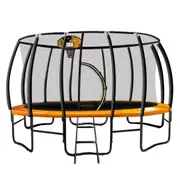 Kahuna Trampoline 16 ft with Basketball set - Orange