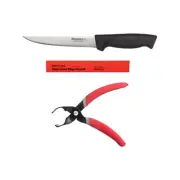 Myron Mixon 3pc BBQ Rib Skinner Ergo Chef 6" Prodigy Boning Knife w/ Edge Guard