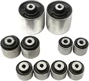 10X Front Suspension Control Arm Bushing Kit Compatible For A8 Q7 Q8 Compatible For Touareg 4M0407183A 4M0407181 4M0407182A 4M0407515A
