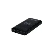 Powertech 20000mAh Power Bank with USB C 45W and Wireless Charger - Black