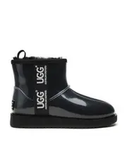 AS UGG Boots Women Sheepskin Wool Coated Waterproof TPU Upper Mini Clasic Boots