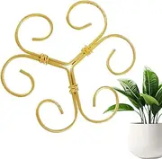 Flower Stem Holder,Iron Adjustable Reusable Plant Stem Holder - Anti-Lodging Anti-Toppling Sturdy Garden Trellises for Garden Outdoor Greenhouse