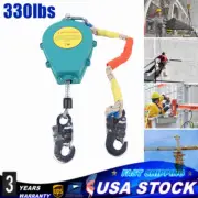 Self Retracting Lifeline Fall Arrester Fall Protection Alloy steel 330lbs 23 ft