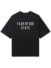 [FEAR OF GOD ESSENTIALS] logo-print T-shirt XL Black