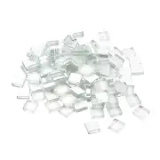 220pcs Mosaic Tiles, Micro Glass Tiny Mini Mosaic Tile DIY Hobbies White