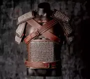 Halloween The Witcher Geralt of Rivia Costume Leather Chainmail Armor Belt