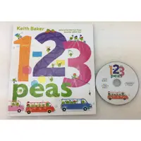 在飛比找蝦皮購物優惠-【全新平裝單書-豆豆家族數數看+CD】1-2-3 Peas 