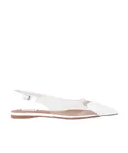 Alaïa Le Cœur Flat Slingback Shoes 36,39.5 white