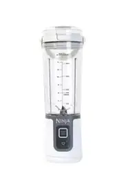 Ninja Blast 18oz Portable Blender with Flat Lid and Blade Cover-White-NEW
