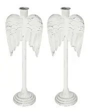 A&B Home Set Of 2 Iron Candle Holder