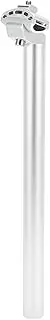 X AUTOHAUX Bike Seat Posts 28.6x400mm Bike Saddle Post Seat Tube Aluminum Alloy Silver Tone Adjustable with Fixing Clip